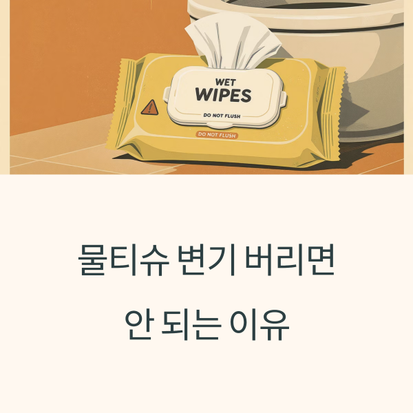 물티슈 변기 버리면 안 되는 이유