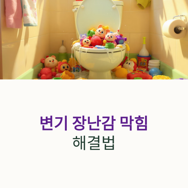 변기 장난감 막힘 해결법