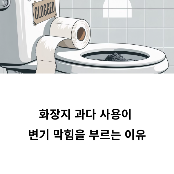 화장지 과다 사용이 변기 막힘