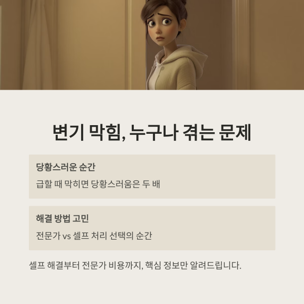 변기 막힘 비용