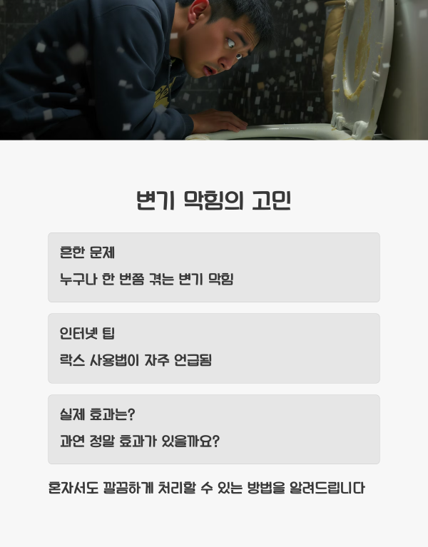 변기 막혔을때 락스